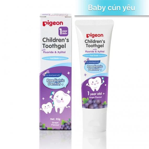 [MẪU MỚI][CHÍNH HÃNG] Kem đánh răng trẻ em Pigeon