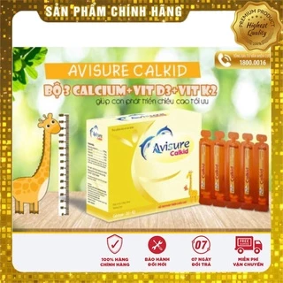 [Chính hãng] Avisure Calkid - Canxi nano cho trẻ (Hộp 30 ống)- CANXI GIÚP TRẺ TĂNG CHIỀU CAO