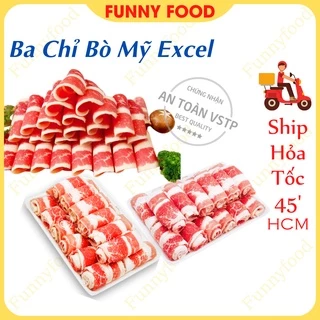 Ba Rọi Bò Mỹ - Thịt Bò Cắt Lát Excel Mỹ - 500g [Hỏa Tốc] - FunnyFood