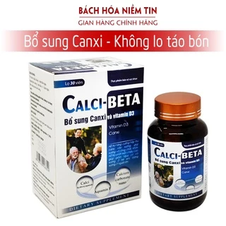 Viên Uống Bổ Sung Canxi, Calci Beta Vitamin D3, Vitamin K2 Phát triển hệ xương, chắc khỏe xương, giảm loãng xương