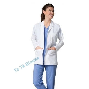 Bộ Quần Áo Blouse Dài Tay, Dáng Dài Ngang Mông Nam Nữ Cho Điều Dưỡng, Y tá ,Dược Sĩ, PTN, Vải Lon Nhật Và Thô (Giá Sỉ)