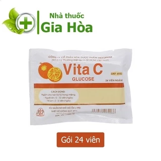 Viên ngậm bổ sung vitamin C tăng sức đề kháng cho bé - Vita C Glucose (Kẹo cam tuổi thơ)