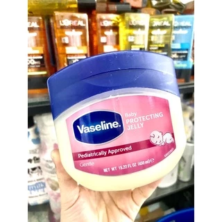 DATE XA 2026 Sáp dưỡng ẩm Vaseline BABY PROTECTING JELLY Mỹ 450ML MÀU HỒNG