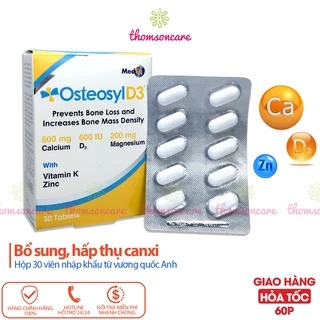 Bổ sung canxi Osteosyl D3 cho trẻ em, phụ nữ có thai, người già loãng xương có thêm Magie, ZinC, Vitamin D3, Vitamin K