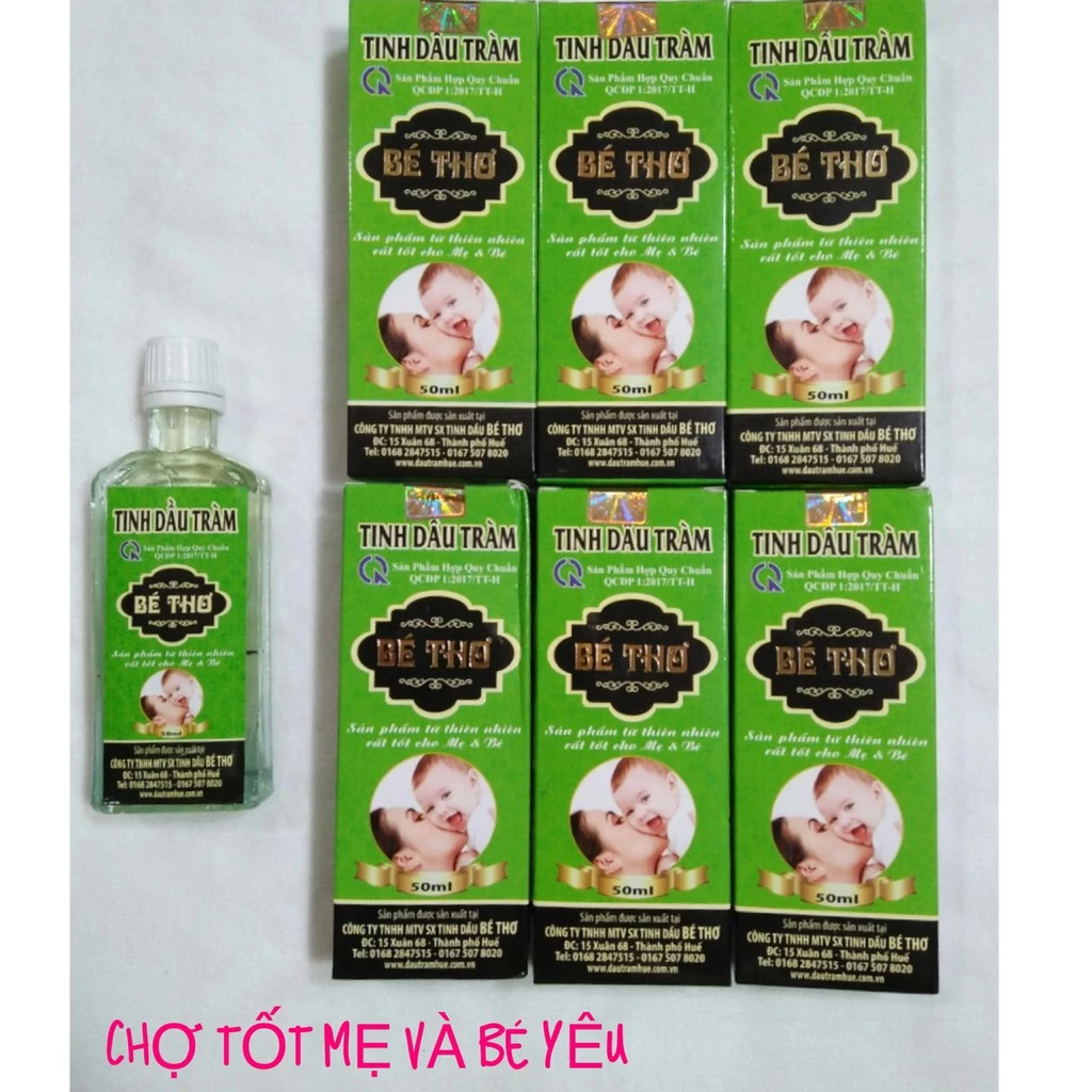 TINH DẦU TRÀM BÉ THƠ 50ML (chai xanh)