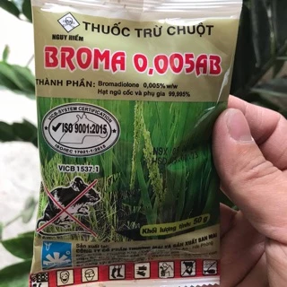 Thuốc diệt chuột trộn sẵn thế hệ mới Broma 0,005 AB