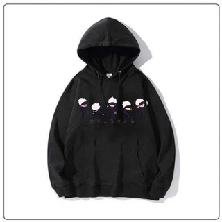 Áo hoodie nỉ rộng in hình anime Jujutsu Kaisen Lil Gojo phong cách Harajuku nam nữ đủ size