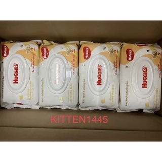 Thùng 12 gói khăn ướt Huggies bơ hạt mỡ và ca cao 72m