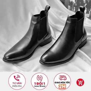 Giày Chelsea Boots nam da chống nhăn may đế GN1071 Manddfashion