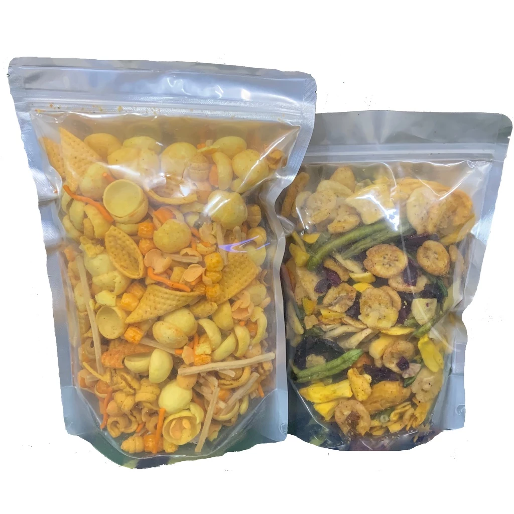 500GR HOA QUẢ SẤY VỠ + 500GR SNACK TÁ LẢ BIM BIM MIX VỊ GIÒN NGON