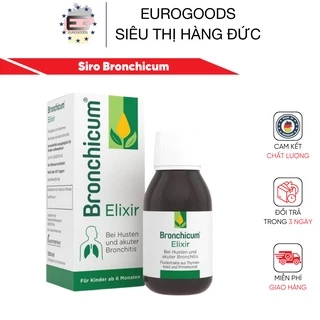 Siro hô hấp cho bé ⚡ CAM KẾT CHẤT LƯỢNG ⚡ Siro Bronchicum giảm ho và vi.êm phế quản cho trẻ từ 6 tháng - 100ml