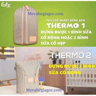 Túi giữ nhiệt bình sữa đơn hoặc đôi Fatz FatzBaby (THERMO 1 - FB2015SL, THERMO 2 - FB2016SL)