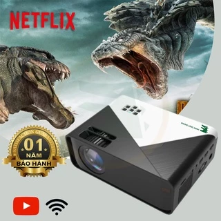 Máy Chiếu Mini KhủngLongXanhT1080Pro Xem phim bóng đá, neflix Tặng dây hdmi. mắt kính 3D