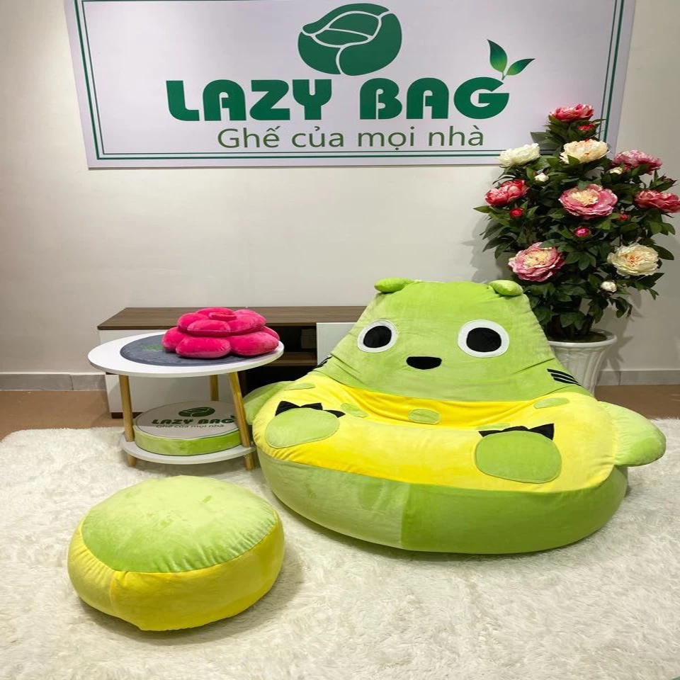 COMBO khuyến mại mua 1 được 3  của ghế Totoro Xanh-vàng