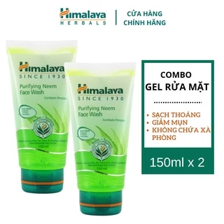 Combo 2 sữa rửa mặt lá neem giảm mụn, dịu nhẹ cho da Himalaya Purifying Neem Face Wash 150ml/chai