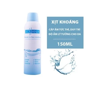 Nước Xịt khoáng Dollania dưỡng da, cấp ẩm, cấp nước cho da, giúp da ẩm mượt mịn màng chính hãng 150m