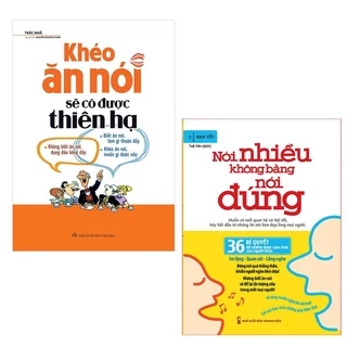 Sách: Combo Giúp Bạn Tự Tin Giao Tiếp: Khéo Ăn Nói Sẽ Có Được Thiên Hạ (TB) + Nói Nhiều Không Bằng Nói Đúng - Minh Long