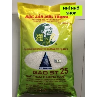 GẠO ÔNG CUA ST25 (Túi 5kg) - Gạo ngon nhất thế giới (Bao bì chính thức)