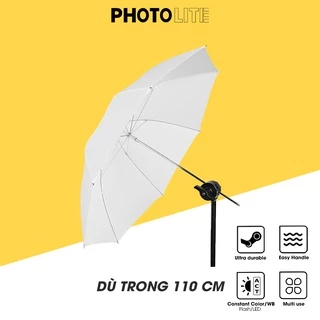 Umbrella ô tản sáng trong 110 cm Photolite PA152 làm mềm ánh sáng chụp ảnh đèn Flash/Led