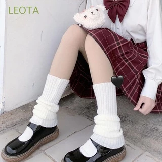 Tất Dệt Kim Giữ Ấm Chân Mùa Thu Đông Phong Cách Lolita Nhật Bản Ốp