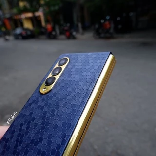 miếng dán skin full viền cho samsung Fold 2 , samsung Fold 3 vân honeycomb