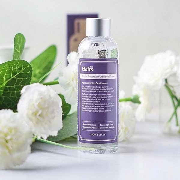 Nước hoa hồng cấp ẩm không mùi Klairs Supple Preparation Unscented Toner