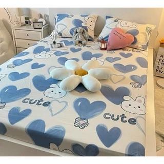 Ga Gối Cotton poly cao cấp_ga giường và 2 vỏ gối hàng loại 1