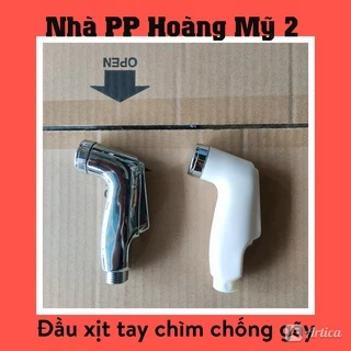 Vòi xịt đầu xịt vệ sinh mạ Crome Bóng tăng áp - Tay chìm(Chống gãy khi rớt)