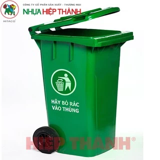 THÙNG RÁC CÔNG CỘNG NHỰA HIỆP THÀNH 120 LÍT -CÓ BÁNH XE ms: 478