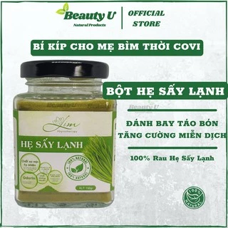 Tinh Bột Hẹ Sấy Lạnh LimFarm Nguyên Chất 100% Hũ 150Gram - Hỗ Trợ Giảm Táo Bón , Biếng Ăn