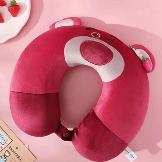 Gối kê cổ chữ U du lịch - văn phòng Gấu Dâu Lotso chính hãng Disney