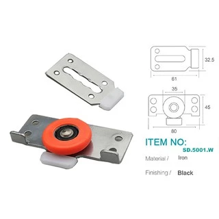 Bánh xe cửa lùa cho ray âm có tăng chỉnh SD5001W