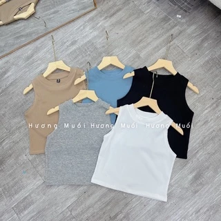 Áo ba lỗ gân tăm croptop