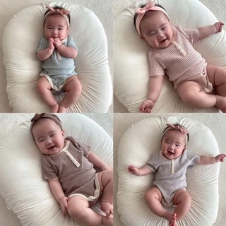 Jumpsuit Bodysuit Romper Liền Mảnh Vải Cotton Cho Các Bé Nhỏ Từ 0-2 Tuổi