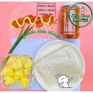 Combo 500Gr bánh Phơi sương, 200Gr Muối ruốc, 250Gr Bơ - Siêu ngon Siêu rẻ