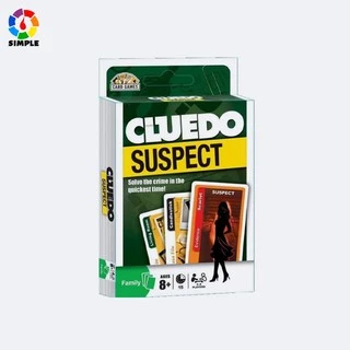 Bộ thẻ bài trò chơi Vụ Án Biệt Thự bản tiếng Anh Cluedo Suspect board Game