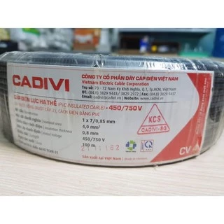 Dây điện đơn cadivi CV 4.0