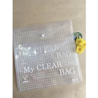 (combo 5)Bìa nút đựng tài liệu văn phòng phẩm giá sỉ A4/F4 my clear bag trong suốt - Túi đựng tài liệu giấy a4(1/c)