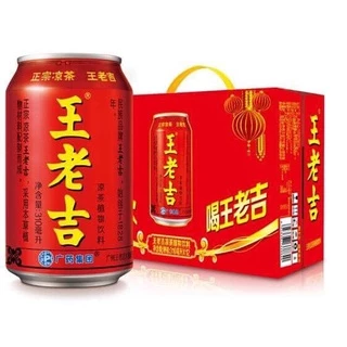 Thùng trà sâm, trà  thảo mộc Wanglaoji lon 310ml_ 24 lon