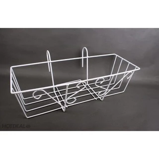 Giá Sắt Treo Chậu Hoa Ban Công dài 48x20x16cm,trồng Hoa Cây Cảnh,nuôi cá