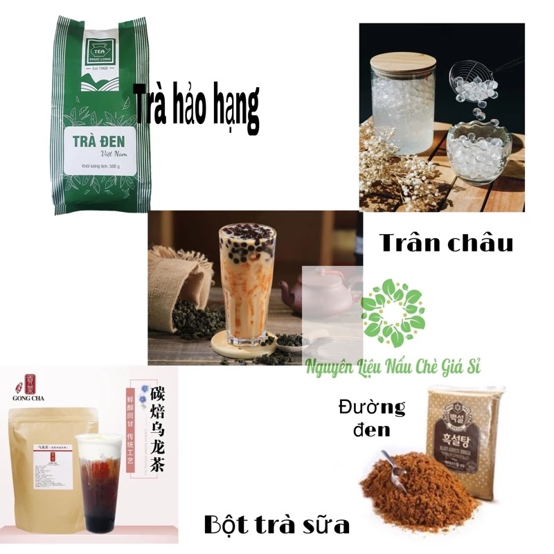 NGUYÊN LIỆU TRÀ SỮA TỰ CHỌN