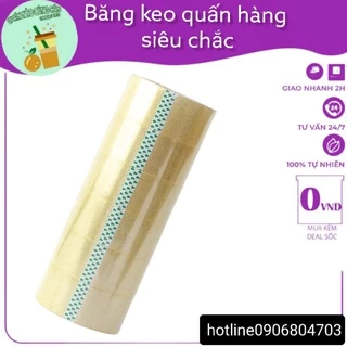 1 Cuộn Băng keo trong siêu dai dính nhiều kich cỡ cuộn tiện lợi dễ sử dụng - Quán  nào cũng cần