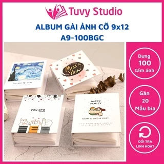 Album ảnh 9x12 đựng 100 ảnh bìa giấy cứng đẹp siêu cute để ảnh cho con, ảnh gia đình, làm quà tặng sẵn tại Tú Vy Studio