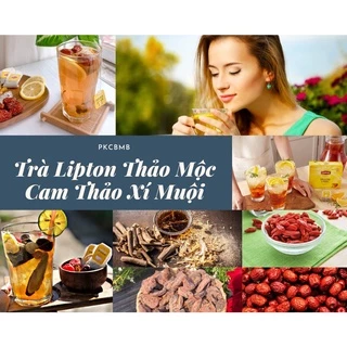 SET 20 gói trà lipton thảo mộc cam thảo xí muội