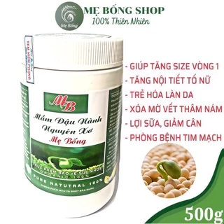 Mầm đậu nành nguyên xơ tăng vòng 1, hỗ trợ tăng cân, giảm cân (hộp 500g)