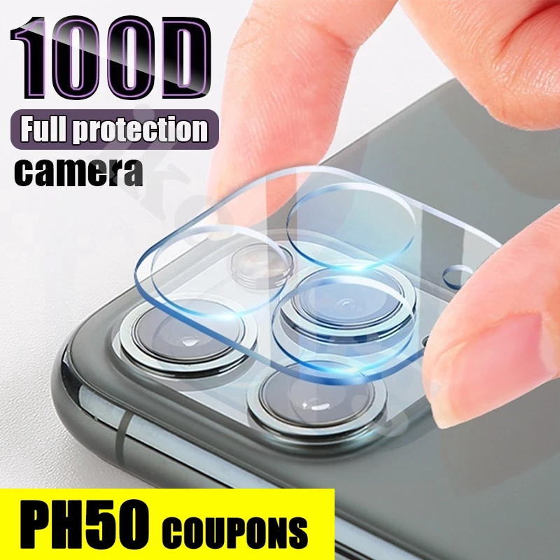 Bảo Vệ Camera Cho iPhone 13 SE 8 7 6 6s Plus XS XR 12 11 Pro Max MINI Bảo Vệ Ống Kính Cường Lực