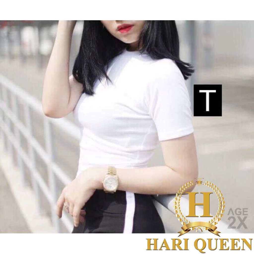 Áo croptop trơn chất dãn HSU0303