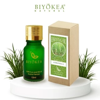 Tinh Dầu Sả Java Biyokea Xông Phòng Khử Mùi, Thư Giãn, Đuổi Muỗi 10/50/100ml