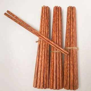 giá xưởng 10 đôi đũa gỗ dừa SANTA STORE bến tre cao cấp, đũa đẹp không cong vênh, nhẵn bóng, đũa ăn cơm giá rẻ dt03