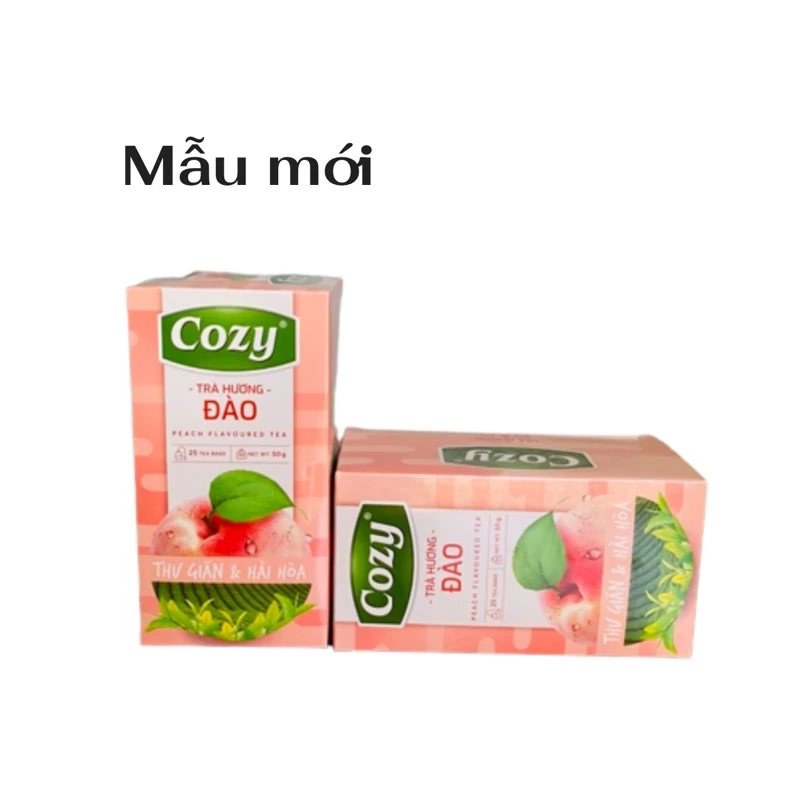 TRÀ COZY TÚI LỌC HƯƠNG ĐÀO 50g/hộp